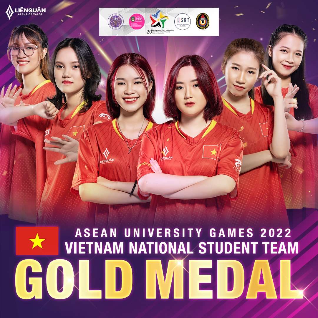 Các cô gái đã mang về cho Liên Quân Mobile Việt Nam tấm Huy chương Vàng đầu tiên.
