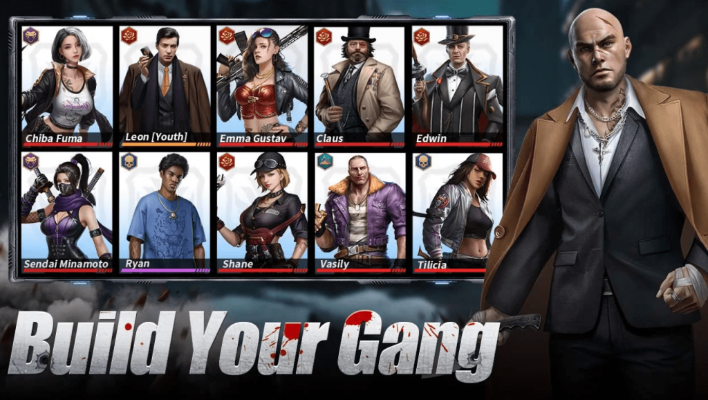 Mafia Legend - City of Vice sở hữu đa dạng kiểu mẫu xã hội đen để bạn thoải mái lựa chọn từ ông trùm máu lạnh đến nữ nhân thâm độc.