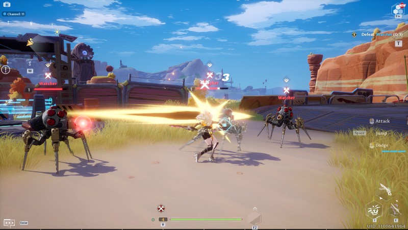 Lối chơi của Tower of Fantasy sẽ thể hiện rất nhiều ở phong cách chiến đấu nhập vai hành động pha trộn với những màn combat nảy lửa.