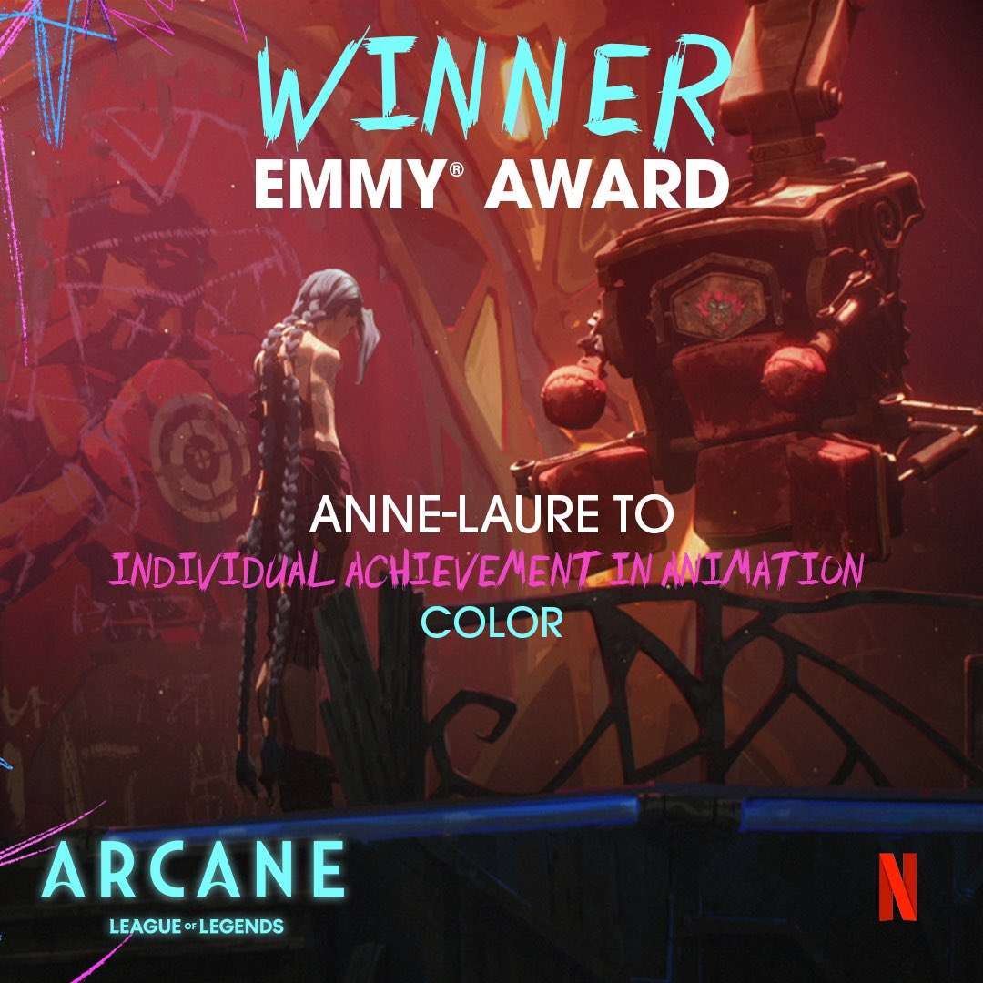 3 giải thưởng dành cho 3 tập phim trong series Arcane