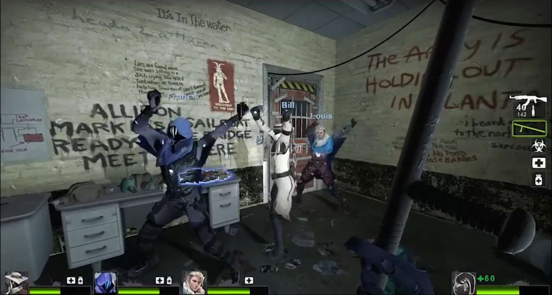 Way "eat blood like celebrate" of the Valorant Agents in the L4D2 game.