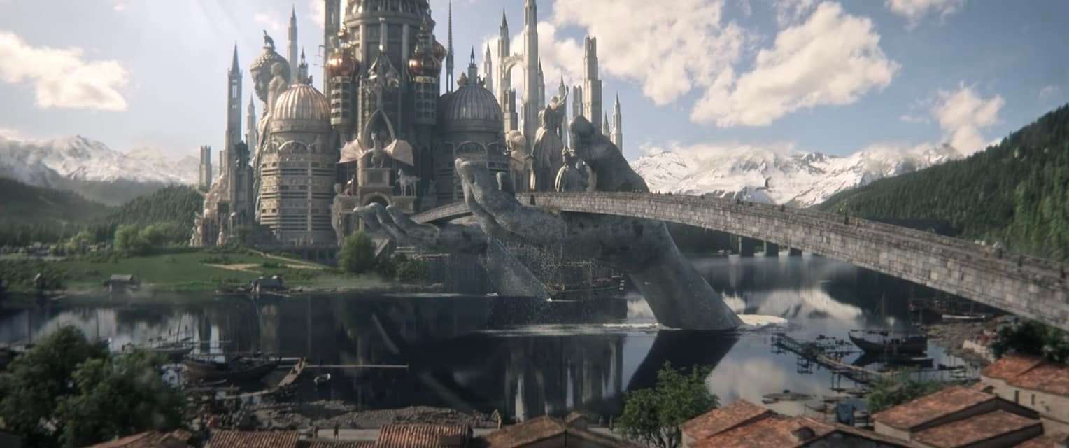 Theo nhiều “fan cứng” của The Sandman chia sẻ, chi tiết cây cầu trước lâu đài của Mộng Đế hoàn toàn không có trong tác phẩm truyện gốc.