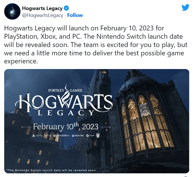Hogwarts Legacy công bố ngày phát hành muộn hơn dự kiến