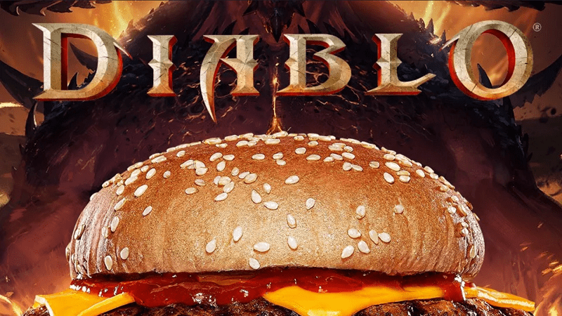 Diablo Immortal xuất hiện trên sản phẩm của Burger King