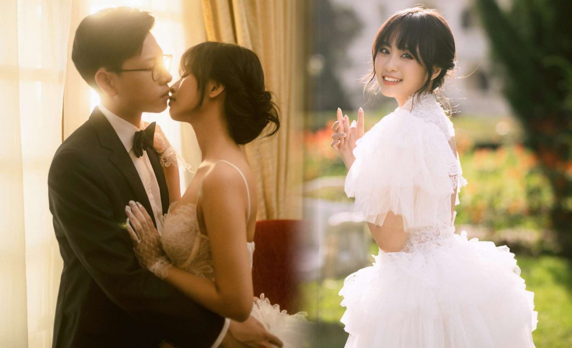 Minh Nghi - Bomman chia sẻ loạt ảnh cưới ‘tình bể bình’ khiến fan nức lòng