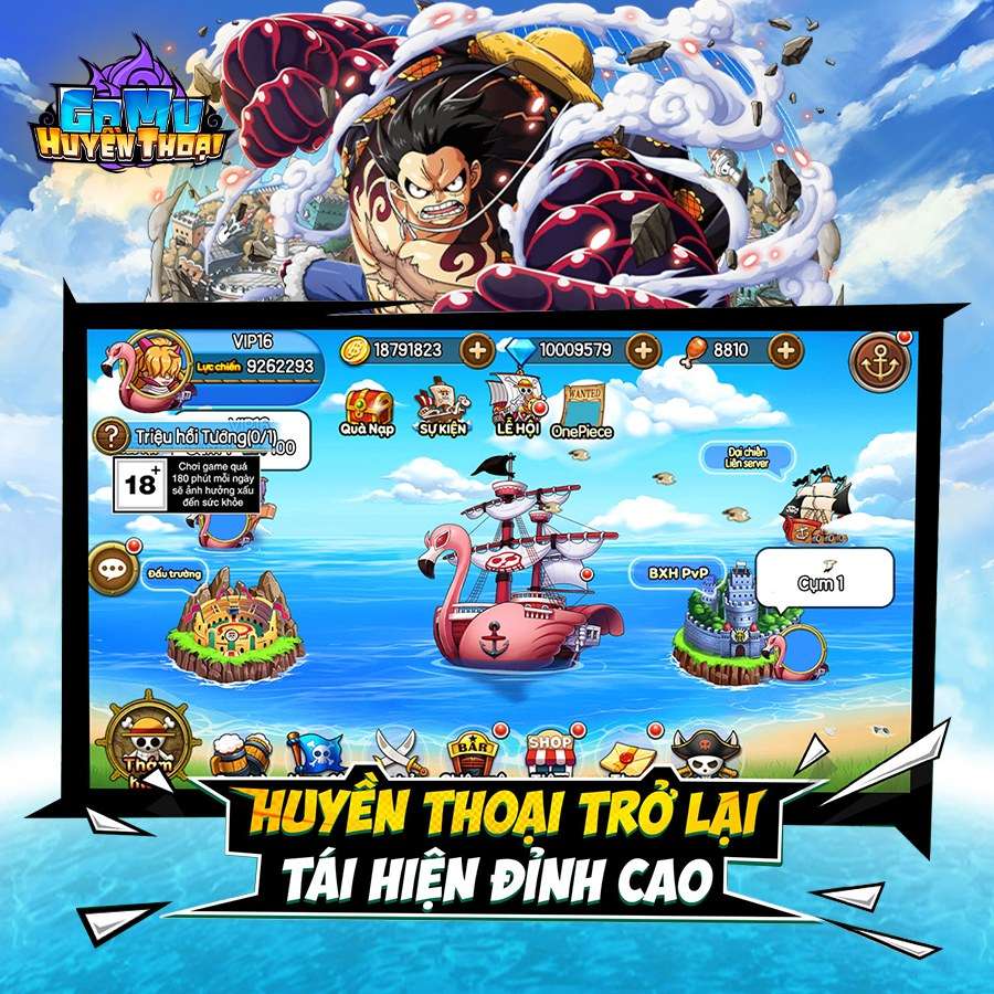 Huyền Thoại Trở Lại: Game chủ đề One Piece – Gomu Huyền Thoại chính thức ra mắt 19/10