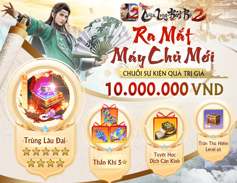 Game4V tặng giftcode Thiên Long Bát Bộ 2 VNG mừng game ra mắt 02/11
