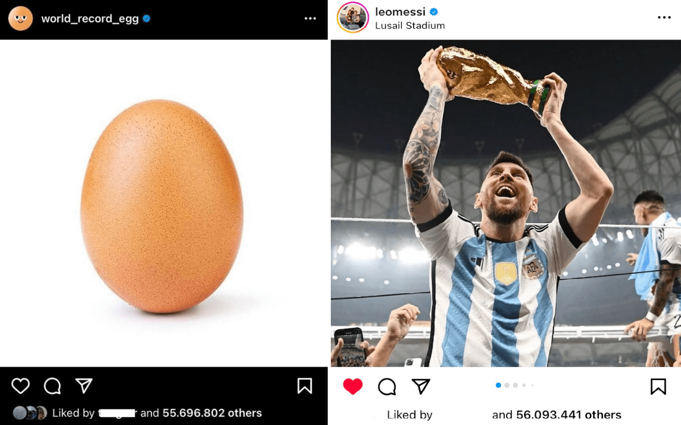 Messi surpasses a… ‘egg’, officially owns the Instagram record