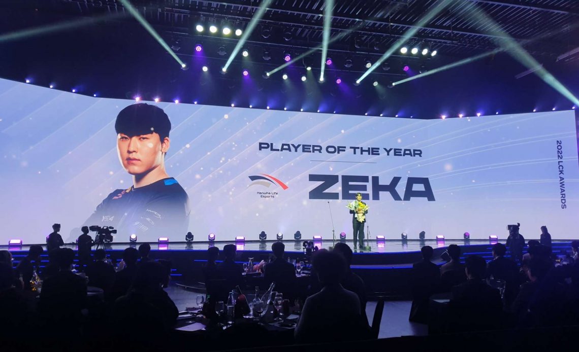 LCK vinh danh tuyển thủ năm 2022: Zeka tỏa sáng với giải thưởng ‘Player of the Year’