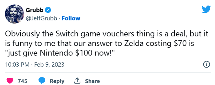 The Legend of Zelda: Tears of the Kingdom gây phẫn nộ cho nhiều game thủ vì mức giá… ‘quá đắt’