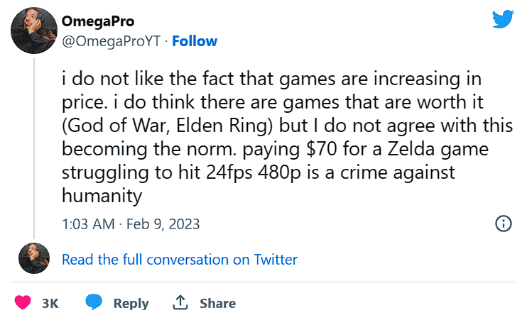 The Legend of Zelda: Tears of the Kingdom gây phẫn nộ cho nhiều game thủ vì mức giá… ‘quá đắt’