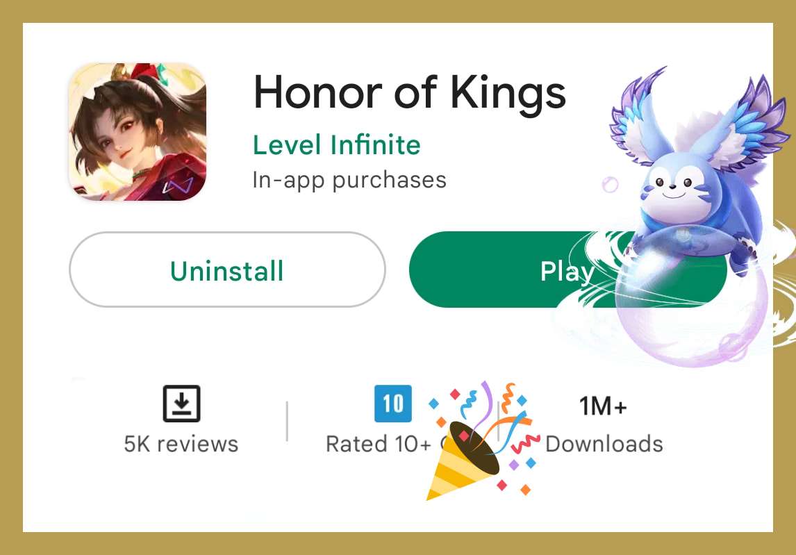 Honor of Kings nhanh chóng có 1 triệu download trên CH Play.