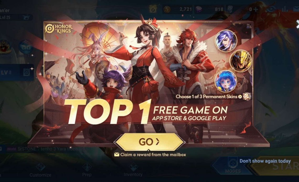 Honor of Kings - Vương Giả Vinh Diệu quốc tế chiếm trọn 'spotlight', top 1 free game trên cả hai nền tảng