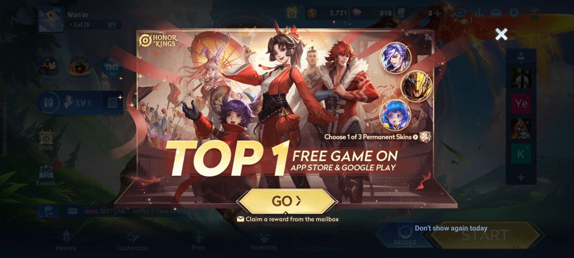 Game hiện đứng top 1 bảng xếp hạng Free game.