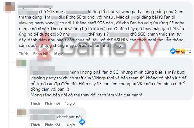 Fan SGB tuyên bố "chính thức anti từ đây" sau khi trở về từ buổi watch party vừa qua.