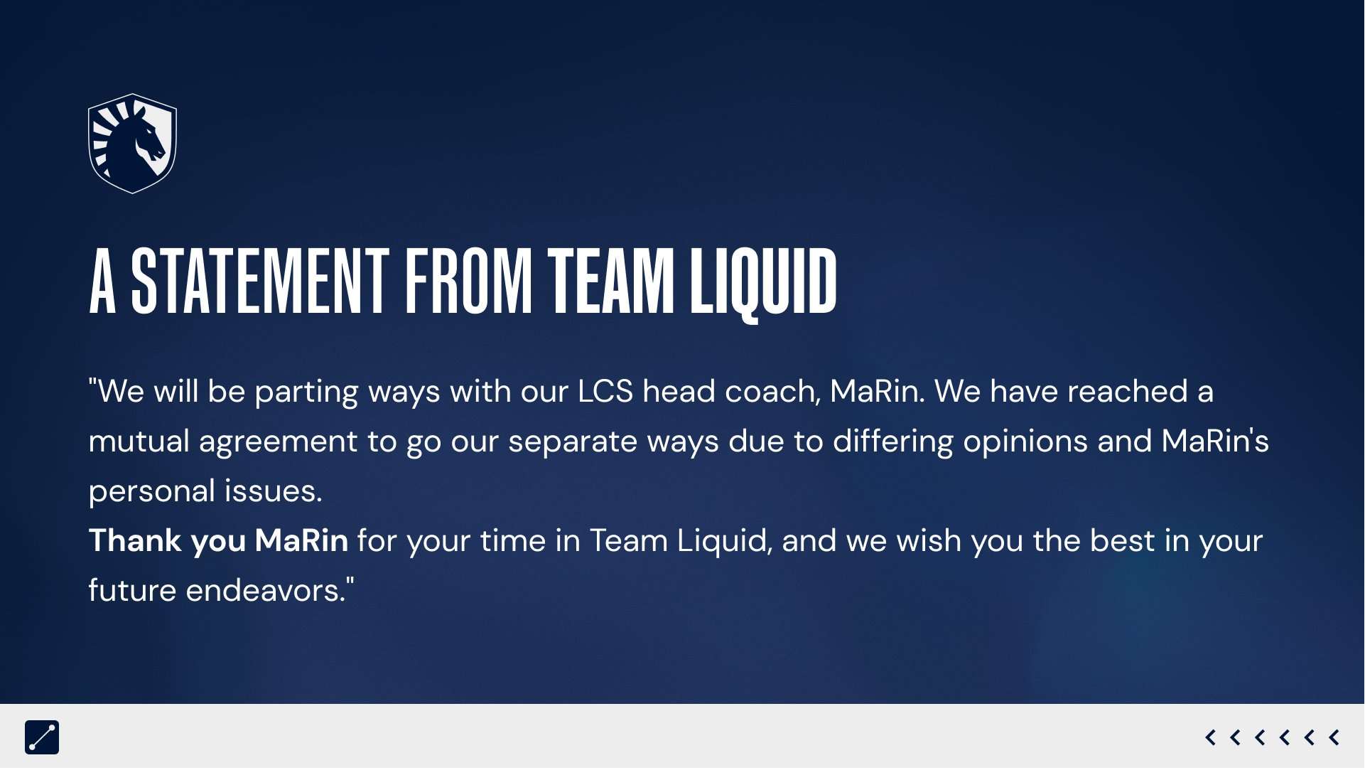 MaRin chia tay Team Liquid sau một mùa giải không thành công của ‘đội hình 7 Hàn’