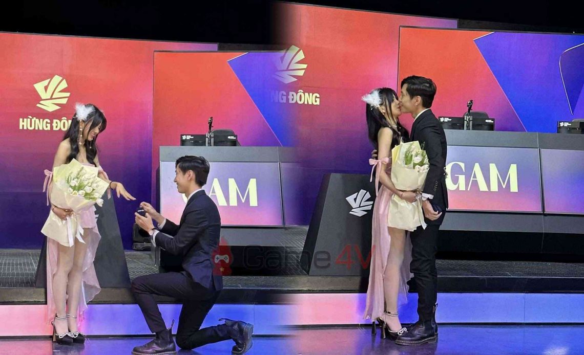 BLV Văn Tùng cầu hôn MC Mai Dora ngay trong đêm chung kết VCS