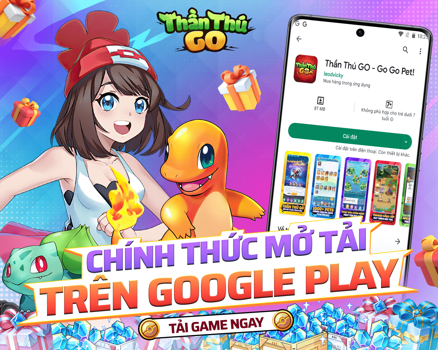 Thần Thú GO: Bỏ túi bí kíp nhận Free Pokemon huyền thoại – Món quà mùa Hè được cộng đồng game thủ Việt nồng nhiệt chào đón