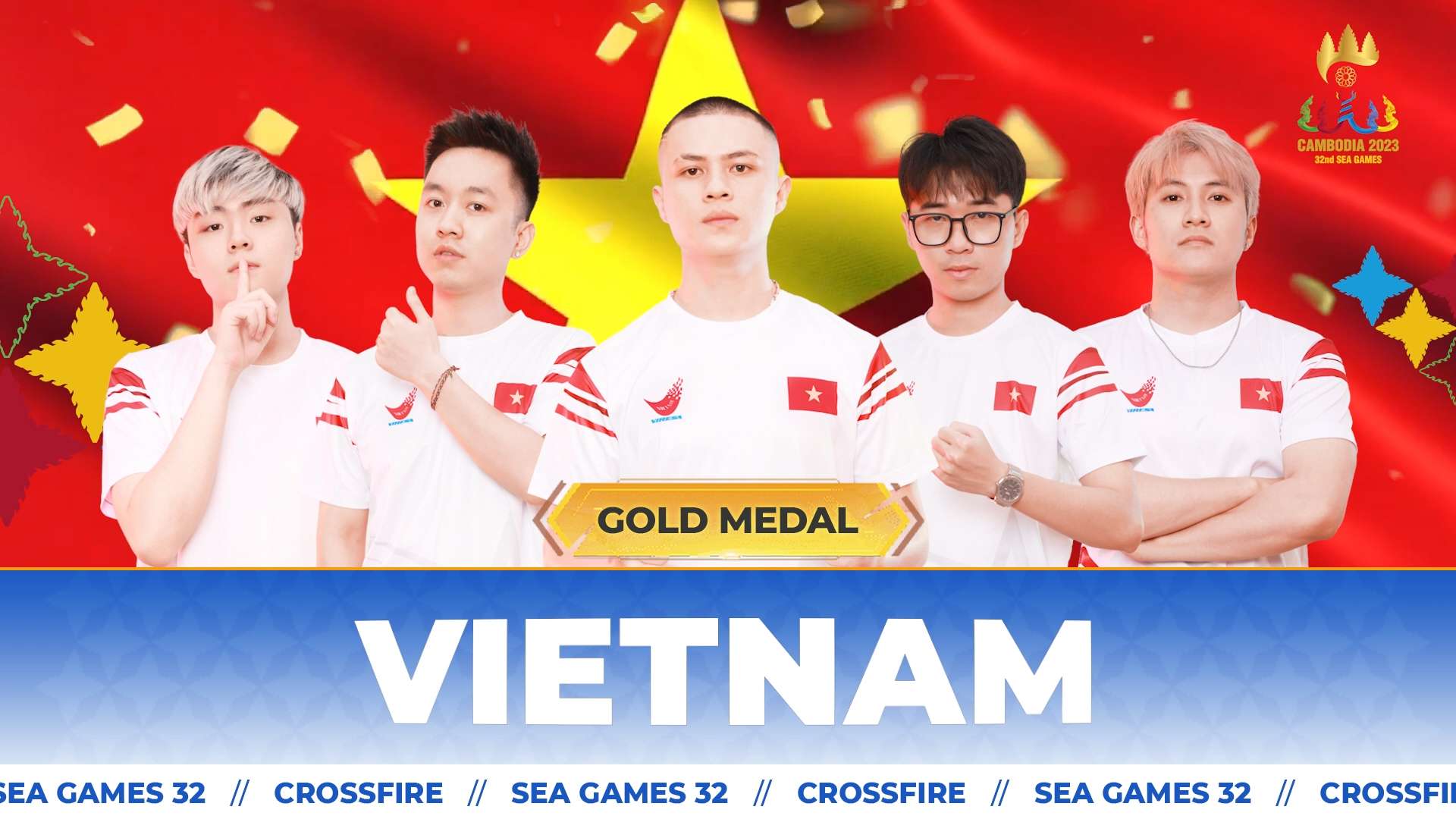 Huy Chương Vàng Đột Kích tại SEA Games 32 gọi tên Việt Nam.