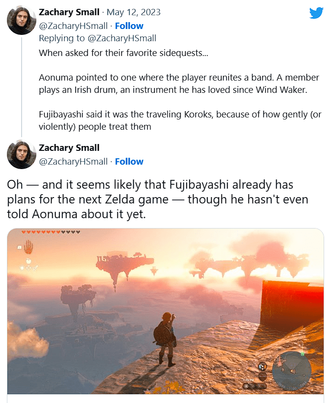 Đạo diễn Tears of the Kingdom đã lên kế hoạch cho phần tiếp theo của The Legend of Zelda