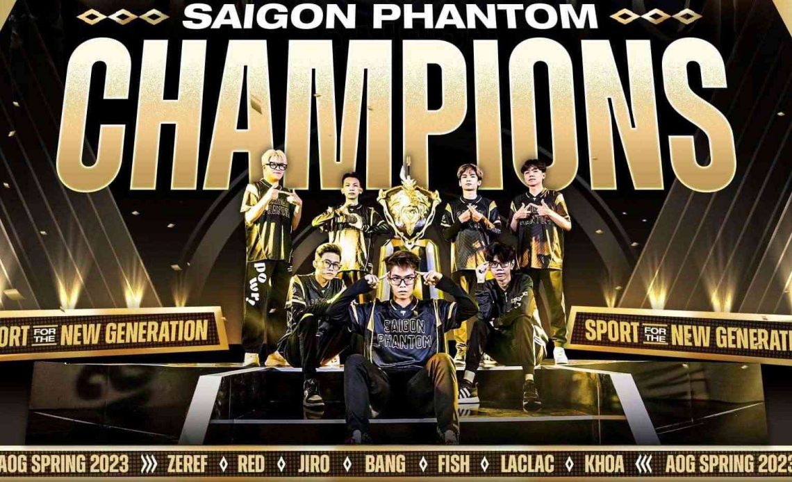 Saigon Phantom đả bại V Gaming và giành 1,8 tỷ cùng chức vô địch ĐTDV Mùa Xuân 2023