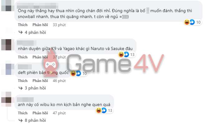 Fan Việt để lại những bình luận hài hước về BLG Yagao.