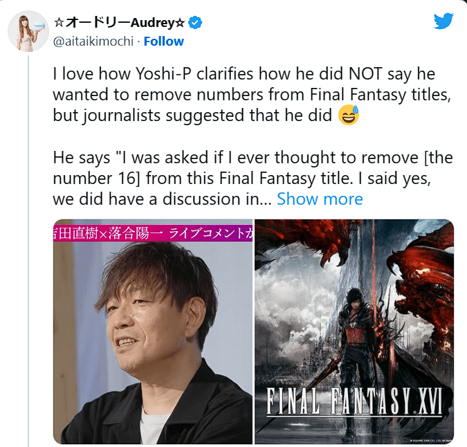 Nhà sản xuất Final Fantasy 16: ‘Không có chuyện tôi muốn bỏ việc đếm số trong các phần game tương lai’