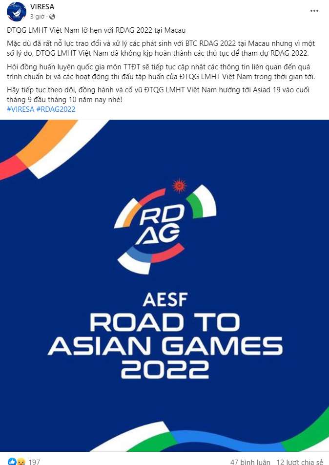 LMHT: ĐTQG Việt Nam lỡ hẹn tại giải đấu Road To Asian Games 2022