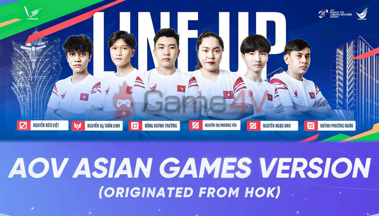 Asian Games 2022: Hé lộ ĐTQG Việt Nam của bộ môn Arena of Valor – Asian Games Version