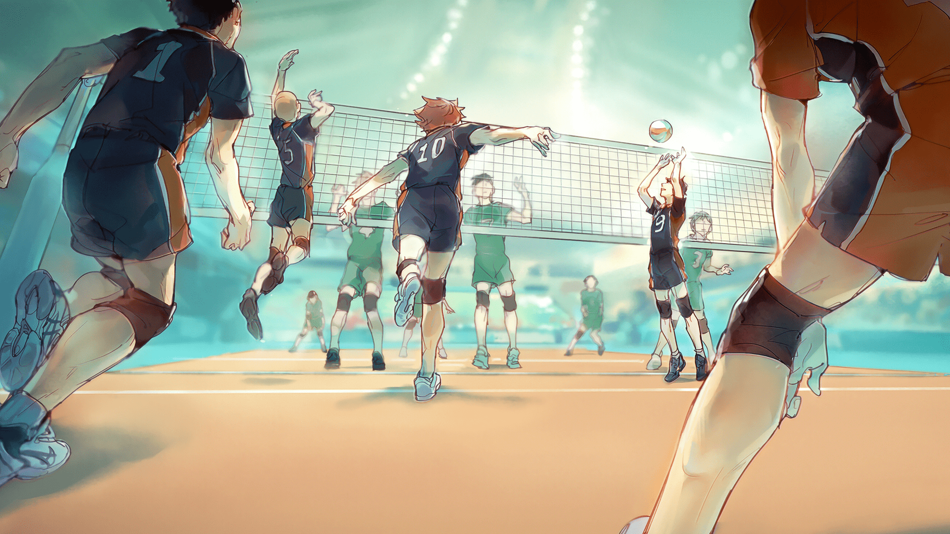 Download Cute Anime Volleyball Player Wallpaper | Wallpapers.com