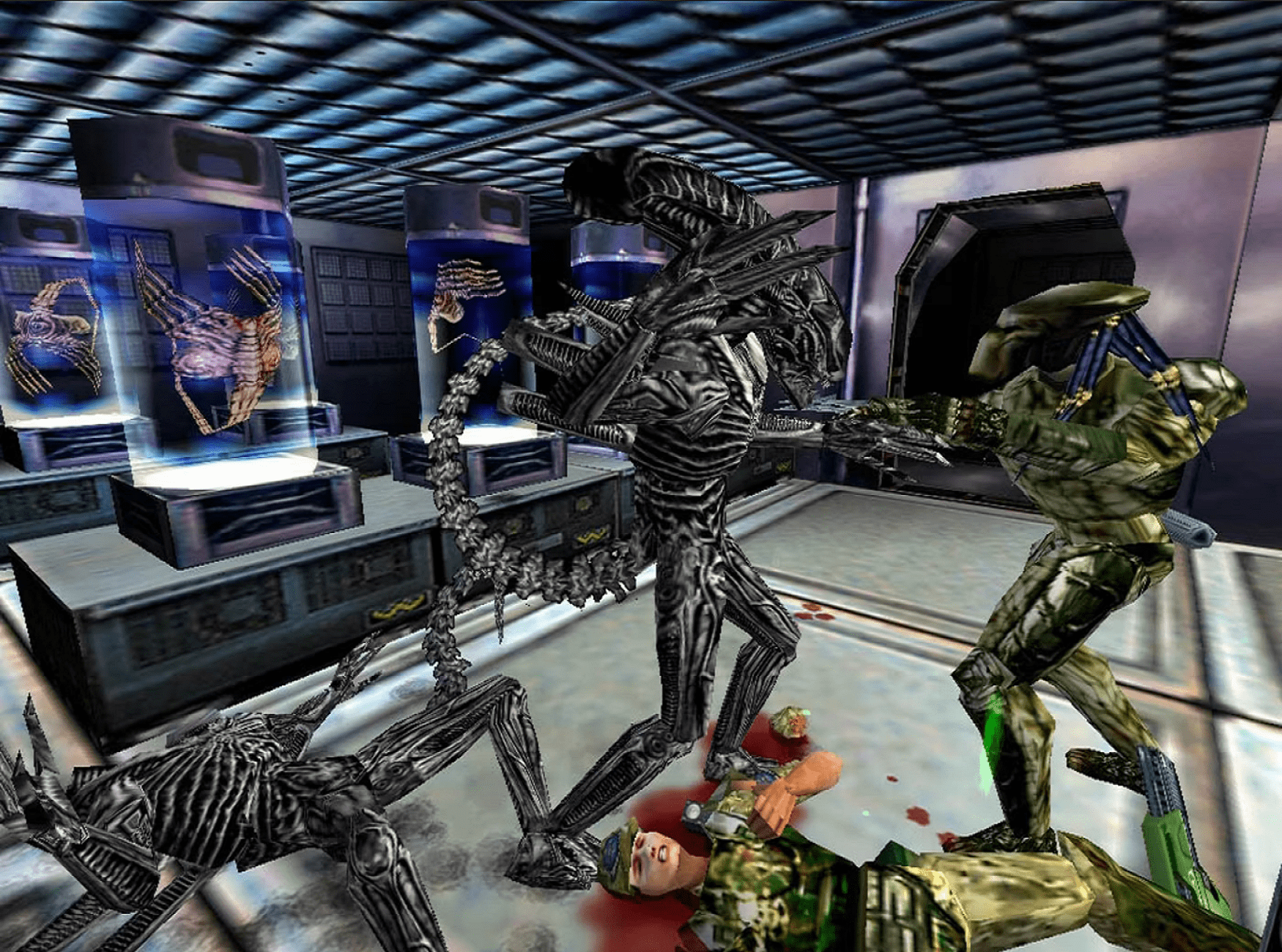 Chế độ trong game Aliens Vs. Predator Classic 2000.