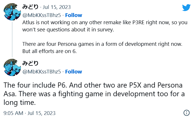 Atlus đang bận rộn phát triển nhiều dự án game Persona