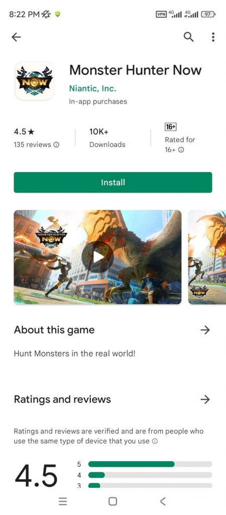 Hướng dẫn chi tiết cách tải Monster Hunter Now – Game hợp tác giữa Niantic và Capcom vừa mở soft launch