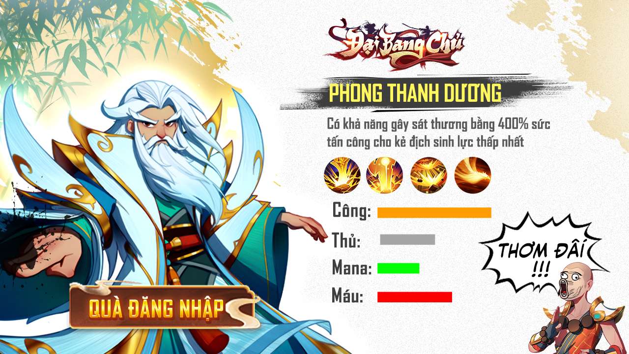 Đại Bang Chủ – Tuyệt tác game Kim Dung, free 5 ‘tuyệt đại cao thủ’, vô hạn chiêu mộ khi vào game