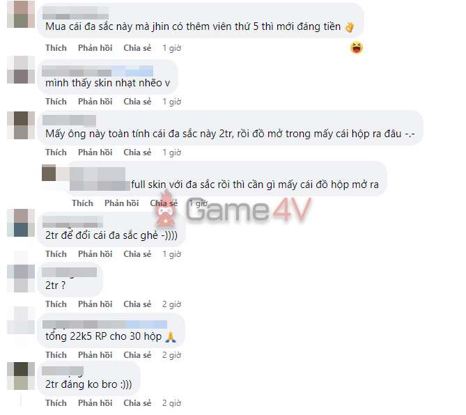 Một số bình luận từ cộng đồng game thủ Việt.