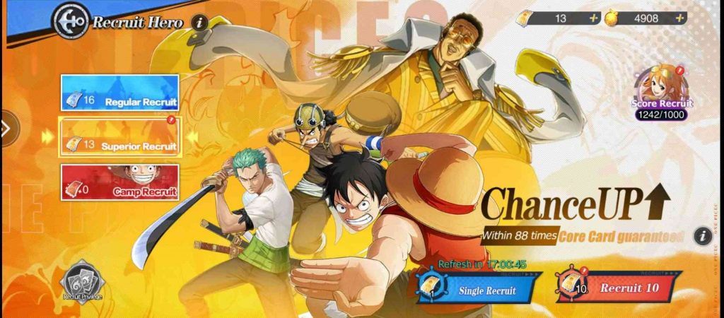 Hệ thống gacha trong One Piece: New World.