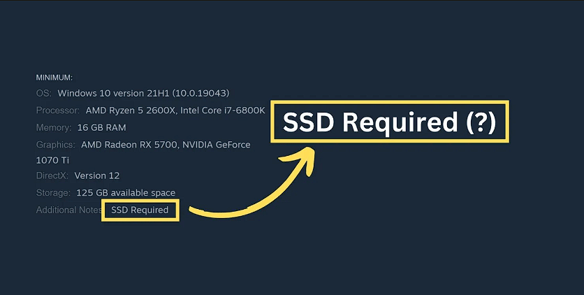 Tại sao Starfield yêu cầu game thủ chỉ dùng SSD trên PC?