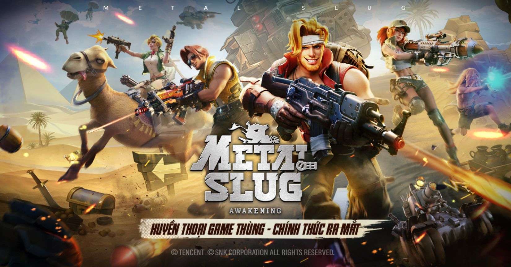 Metal Slug Awakening là sản phẩm hợp tác mới nhất giữa VNG và Tencent. Ảnh: VNG.