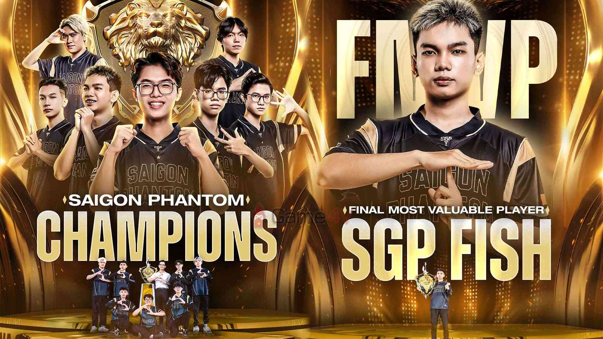Chức vô địch Đấu Trường Danh Vọng Mùa Đông 2023 gọi tên Saigon Phantom, SGP Fish là tuyển thủ giành danh hiệu FMVP.