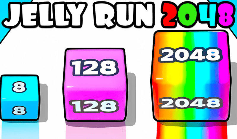 Jelly Run 2048 nhanh chóng có được thành công. Ảnh: Yandex.