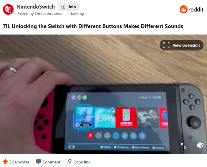 Nintendo Switch được phát hiện tính năng ẩn mà ít ai chú ý tới