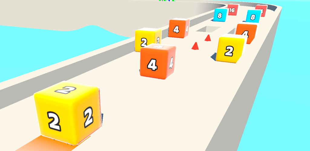 Jelly Run 2048 mở rộng thêm cấp độ. Ảnh: ZXGame.