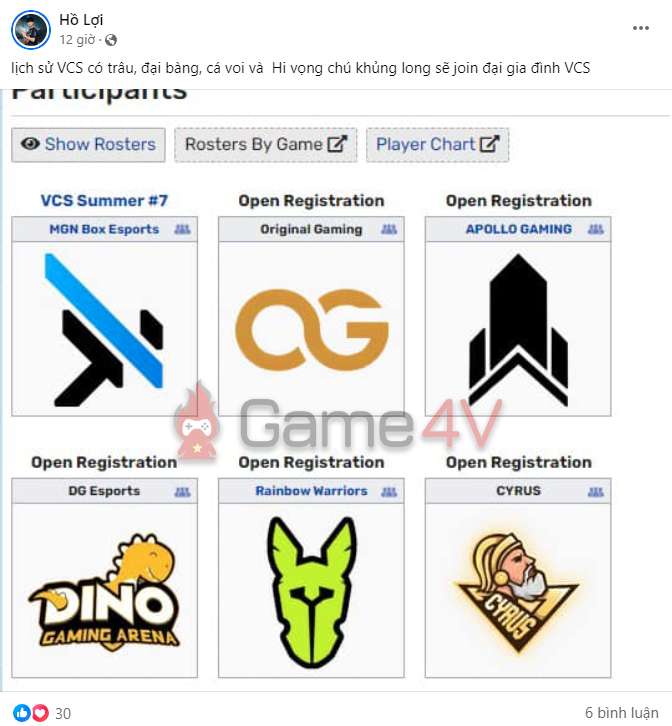 HLV của Dino Gaming Esports chia sẻ về danh sách 6 đội tuyển LMHT tham gia Vòng Thăng Hạng VCS 2024.