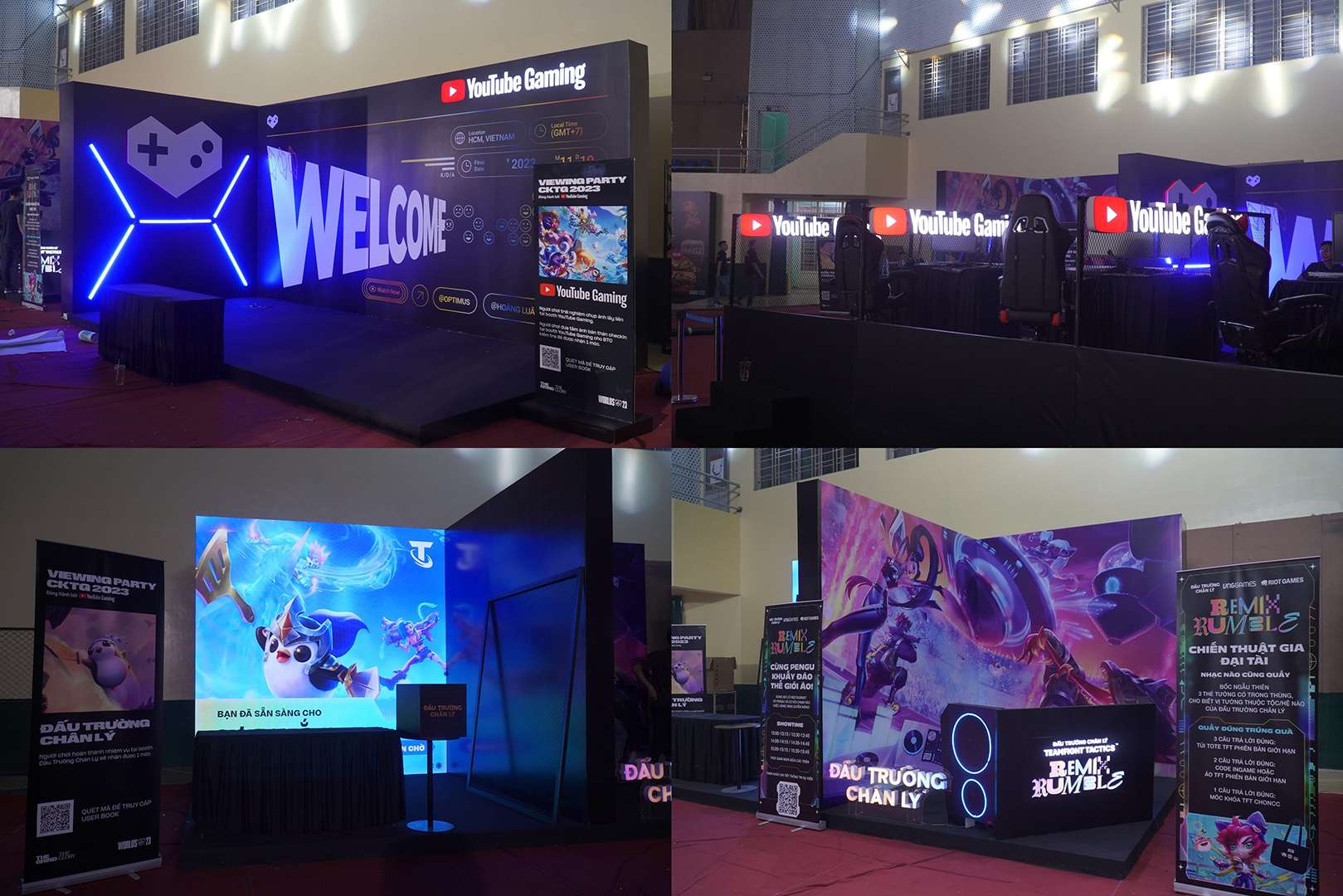 Cả Viewing Party CKTG 2023 ở Hà Nội và TP.HCM đều có những khu check-in "xịn xò" và nơi tổ chức sự kiện mini game với những phần thưởng hấp dẫn.