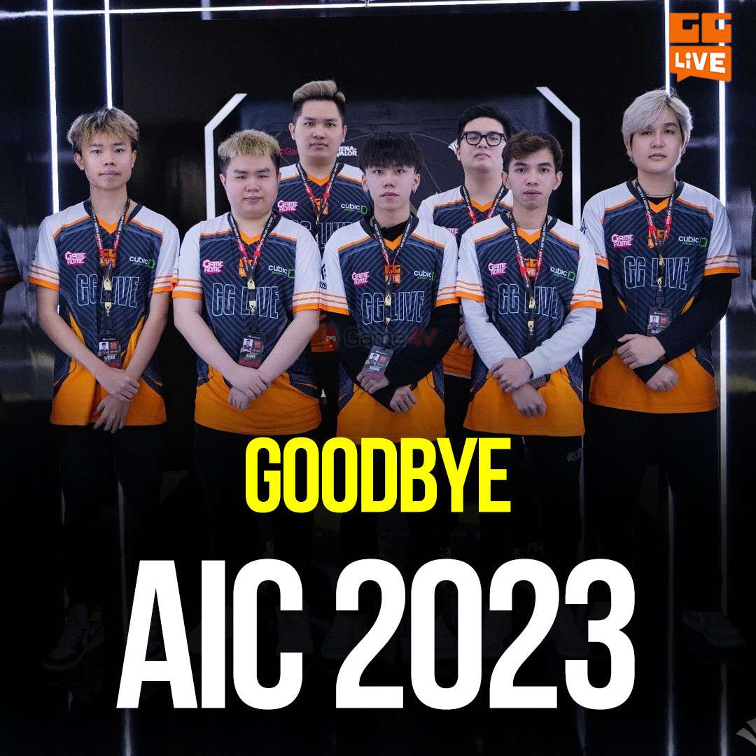 GG Live đăng tải hình ảnh kèm lời chia tay AIC 2023.