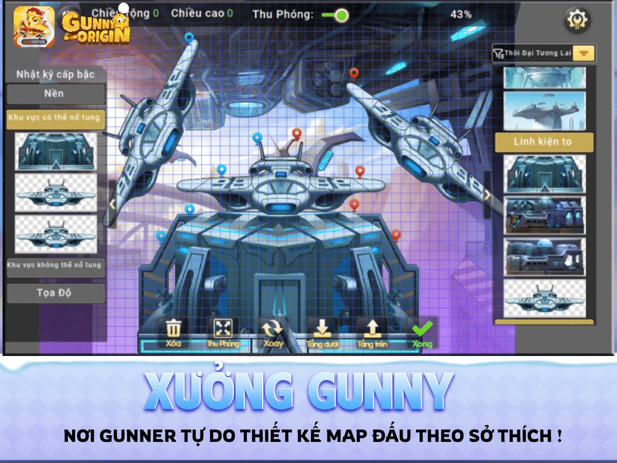 Game bắn súng tọa độ duy nhất cho phép game thủ tự chế map, chính là Gunny Origin